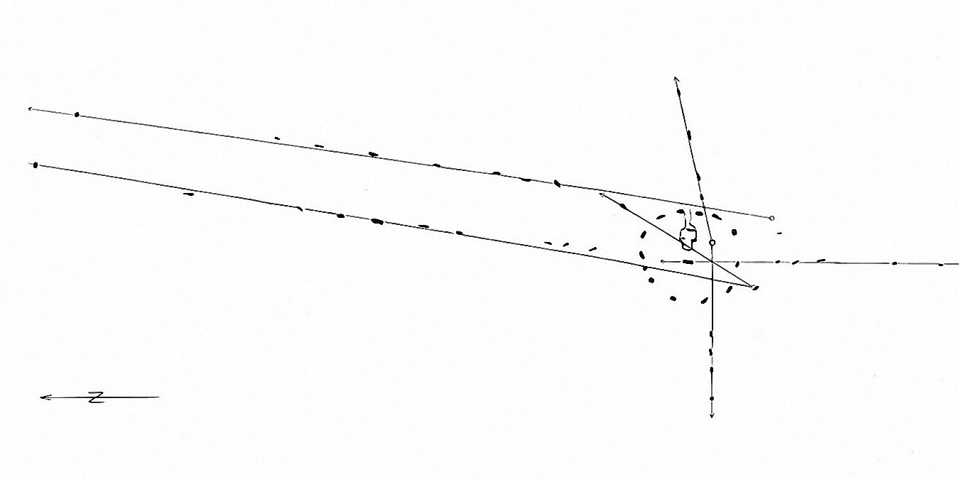 Callanish I : plan du site. L’entrée se trouve au sud (hors plan)