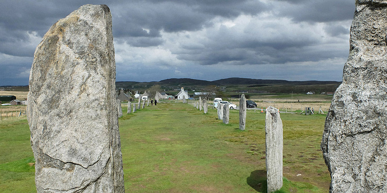 Callanish I : le double alignement orienté N./N.-E.